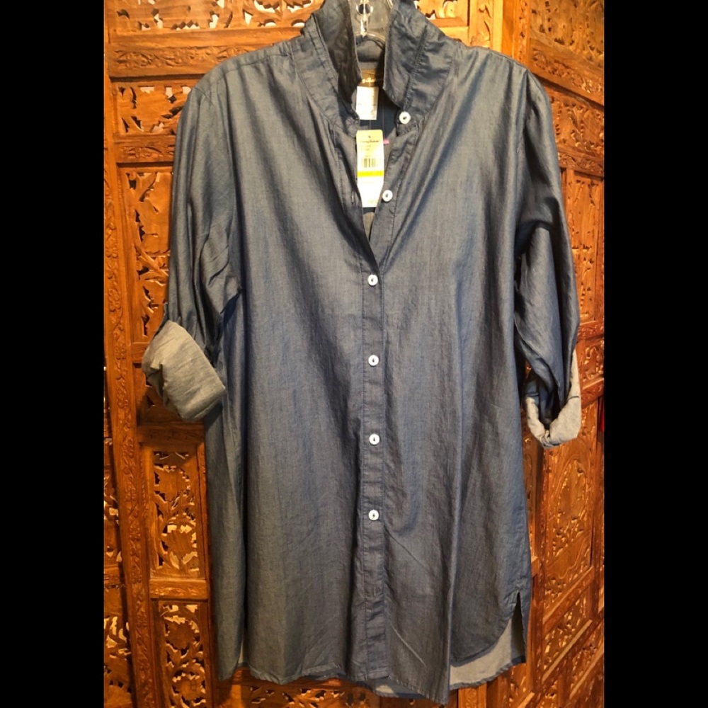 Tommy Bahamas Boyfriend Shirt M